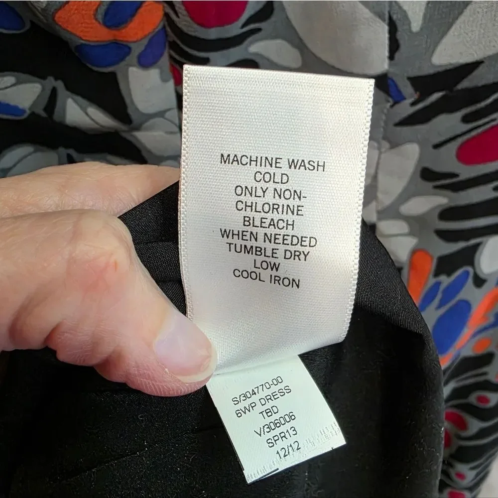 Banana Republic Sleeveless Abstract Print Sheath Dress Size 2